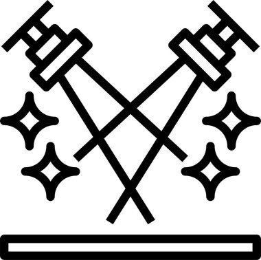 Dans pisti simgesi, vektör illüstrasyonu