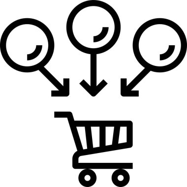 Müşteri simgesi, vektör illüstrasyonunun davranışı