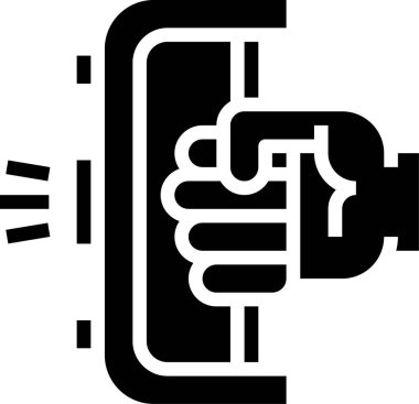 3d tarayıcı simgesi, vektör illüstrasyonu