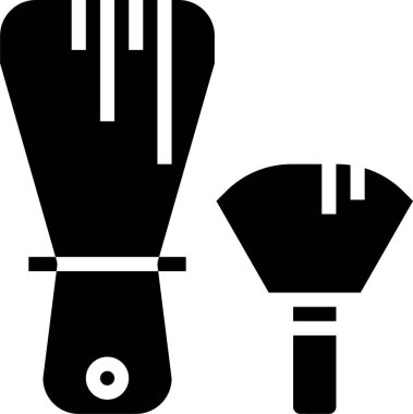 Tıraş Fırçası ikonu. Basit bir ikon. Vektör illüstrasyonu.