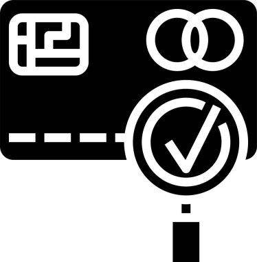 Kredi kartı vektör simgesi