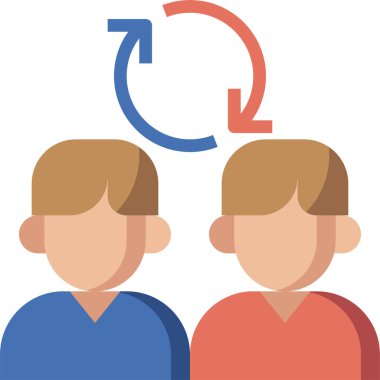 Değişim simgesi, vektör illüstrasyonu