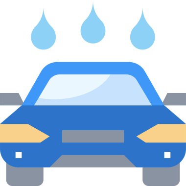 araba servisi simgesi, vektör illüstrasyonu