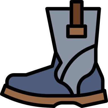 Çizme Moda simgesi, vektör illüstrasyonu