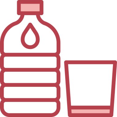 yiyecek ve içecek konsepti vektör modern resimleme simgesi 