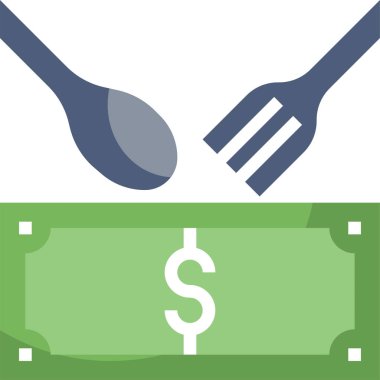 Açgözlülük simgesi, vektör çizimi