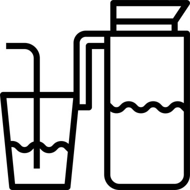 yiyecek ve içecek konsepti vektör modern resimleme simgesi 