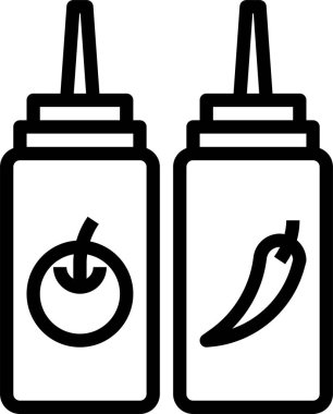 yiyecek ve içecek konsepti vektör modern resimleme simgesi 