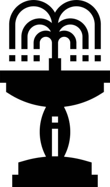 Çeşme simgesi, vektör çizimi