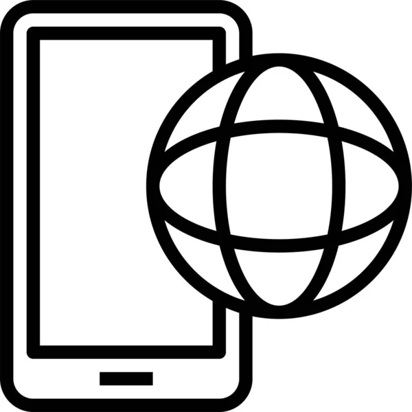 Smartphone App Symbol Vektorillustration — Stockvektor