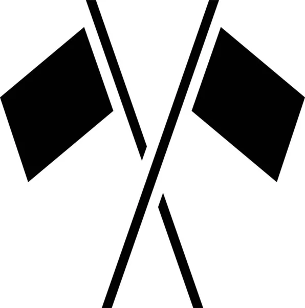 Flaggen Symbol Vektorillustration — Stockvektor