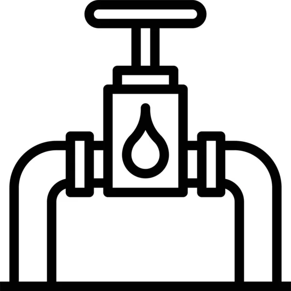 Plumbering Icon Vector Illustration — Stock Vector