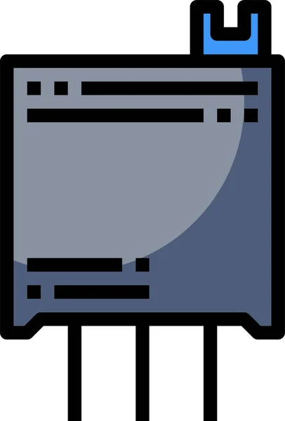 Elektronisches Konzept Icon Vektor Illustration — Stockvektor