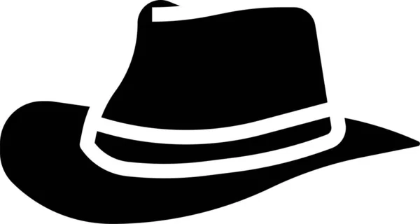 Kovboy Şapkası Icon Vektör Çizim — Stok Vektör