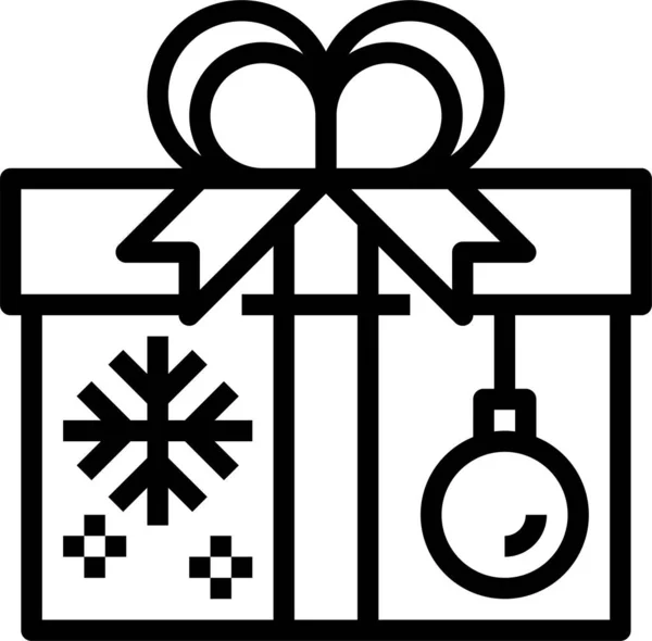 Icono Regalo Ilustración Vectorial — Vector de stock