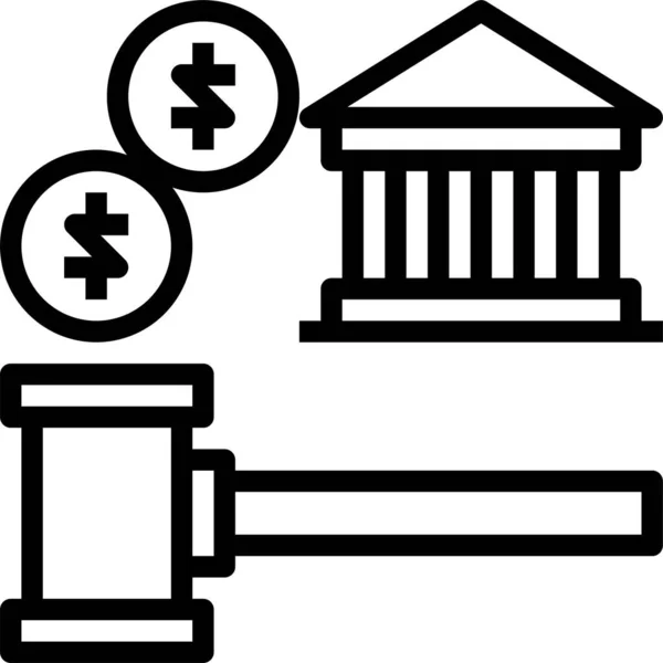 Ícone Bancário Ilustração Vetorial —  Vetores de Stock