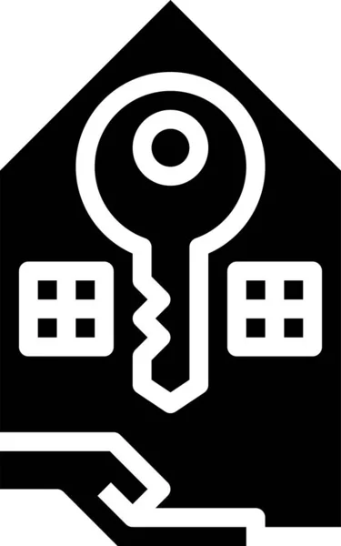 Immobilien Konzept Symbol Vektor Illustration — Stockvektor