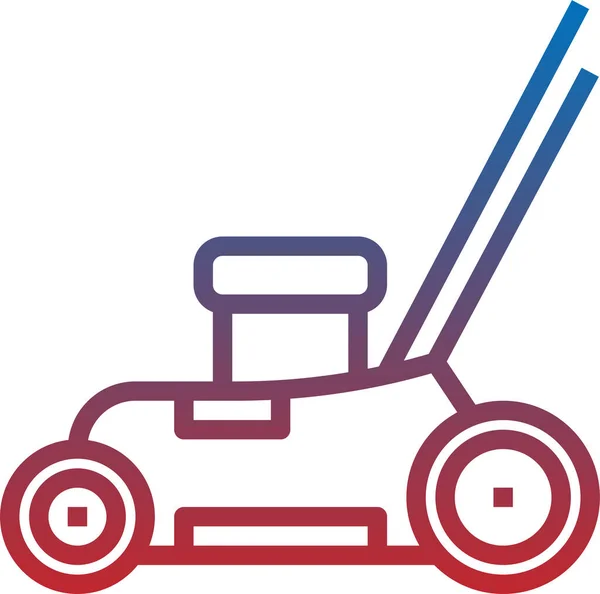 Vector Illustration Mower Yard — Stock Vector