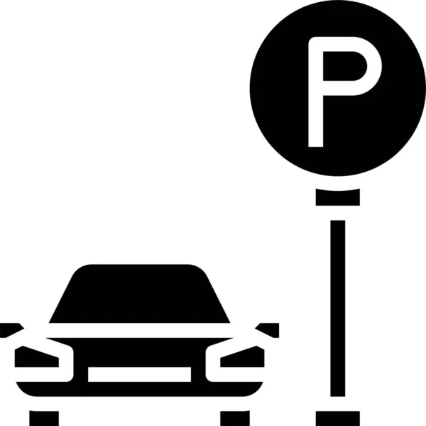 Vector Auto Parkeren Pictogram — Stockvector