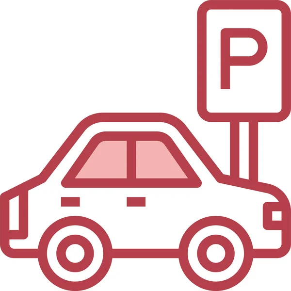 Vector Car Parking Icon — Stock Vector