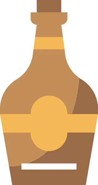 Botella Alcohol Icono Vector Ilustración — Vector de stock