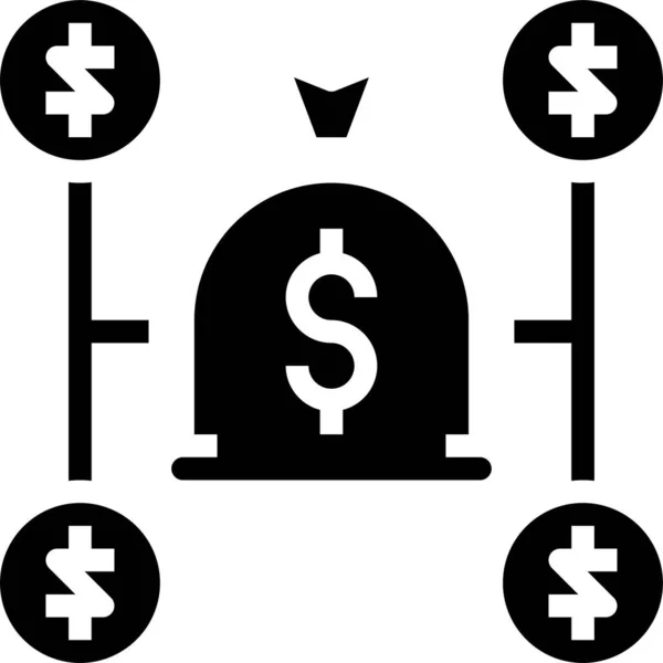 Vektorová Ilustrace Konceptu Peněz — Stockový vektor