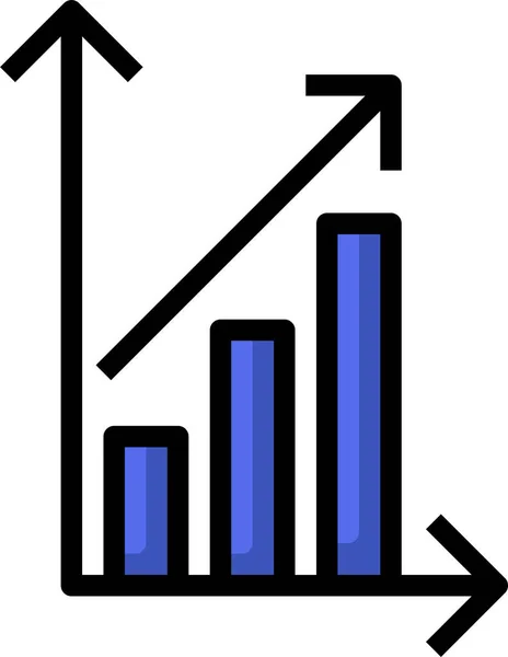 Visualização Dados Negócios Gráfico Estatístico Infográfico Financeiro — Vetor de Stock