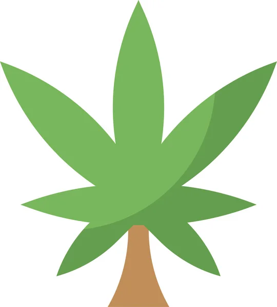 Diseño Del Logotipo Del Cannabis Ilustración Vectorial — Vector de stock