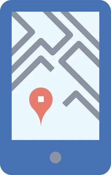 Distance Application Sur Icône Smartphone Illustration Vectorielle — Image vectorielle