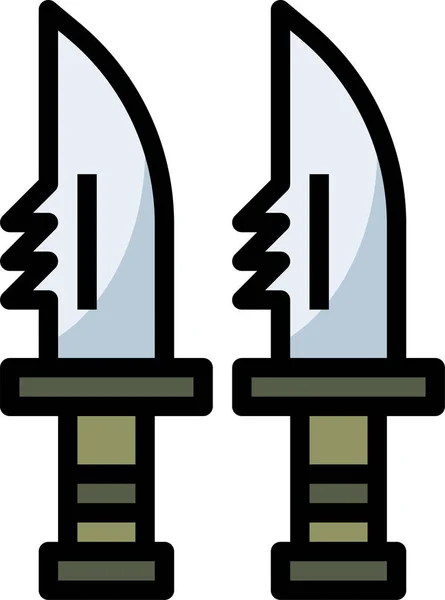 Cuchillo Icono Vector Ilustración — Archivo Imágenes Vectoriales