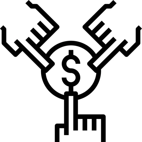 Ikona Funduszu Ilustracja Wektora — Wektor stockowy