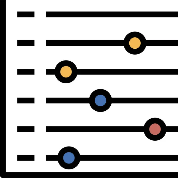 Visualización Datos Empresariales Proceso Gráfico Infografía Financiera — Vector de stock