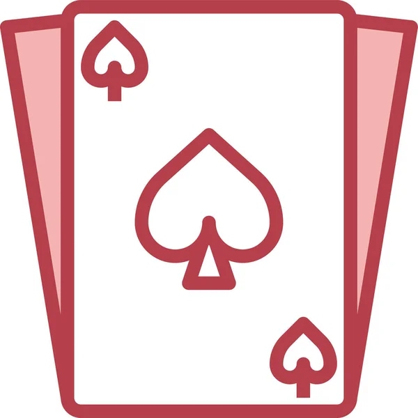 Concepto Poker Icono Vector Ilustración — Vector de stock