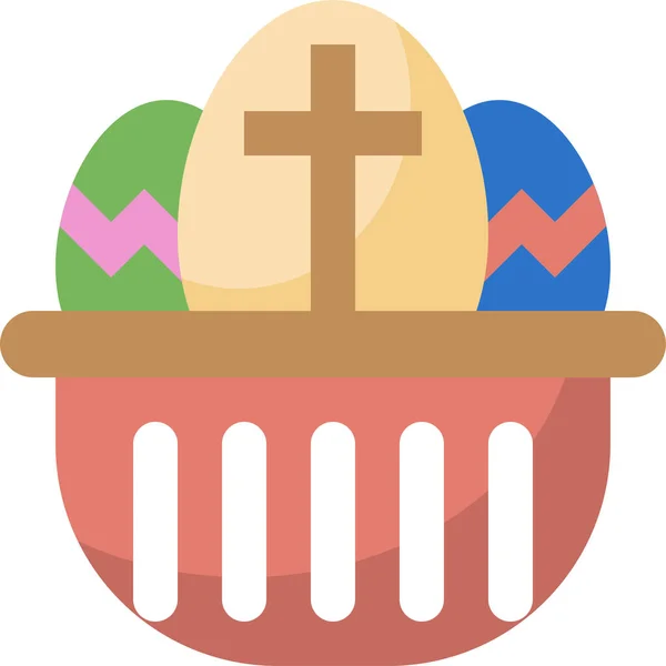 Easter Icon Vector Illustration — Stock Vector