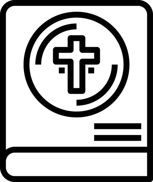 Icono Biblia Ilustración Vectorial — Vector de stock