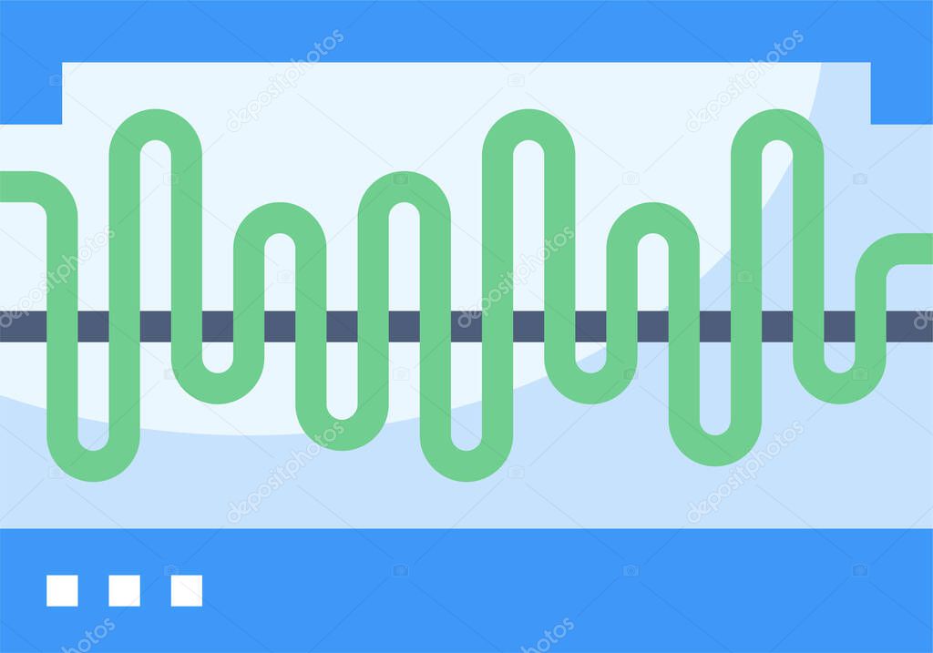 Additive synthesis icon, vector illustration