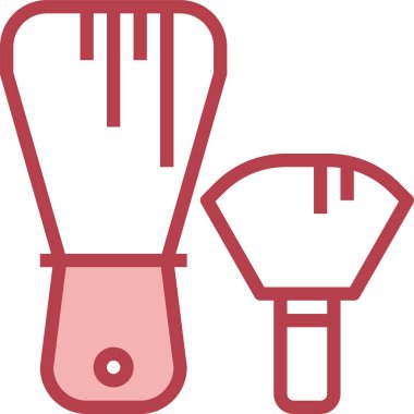 Tıraş Fırçası ikonu. Basit bir ikon. Vektör illüstrasyonu.