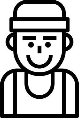 avatar simgesi vektör illüstrasyonu