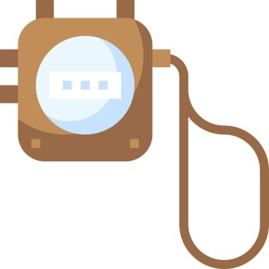 Stopwatch, uygulamalar ve web siteleri için zamanlayıcı düz vektör simgesini durdur