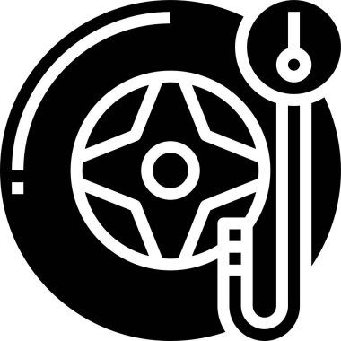 araba servisi simgesi, vektör illüstrasyonu