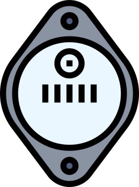 BJT transistör simgesi, vektör illüstrasyonu