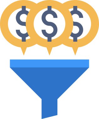 Dolar paralar düşer, vektör illüstrasyonu