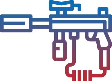 paintball konsept vektör çizimi 