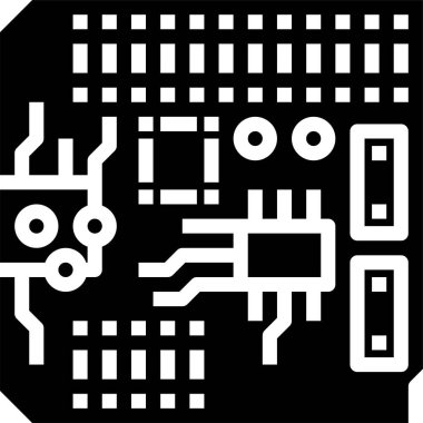Elektronik konsept vektör illüstrasyonu