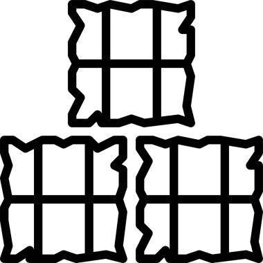 Saman simgesi, vektör illüstrasyonu