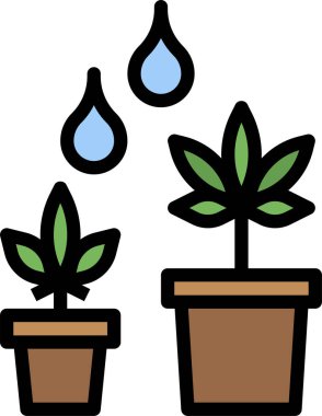 marijuana konsept vektör illüstrasyonu 