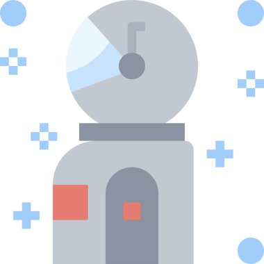 Kozmonot simgesi, vektör illüstrasyonu