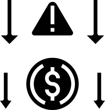 risk simgesi konsept vektör çizimi 