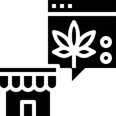 marijuana konsept vektör illüstrasyonu 