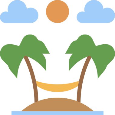 Hamak simgesi, vektör çizimi